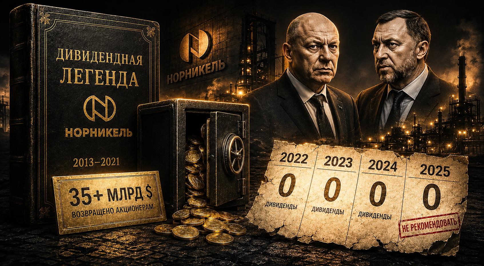 Норникель: дивидендная легенда 2013–2021 и три года нулей